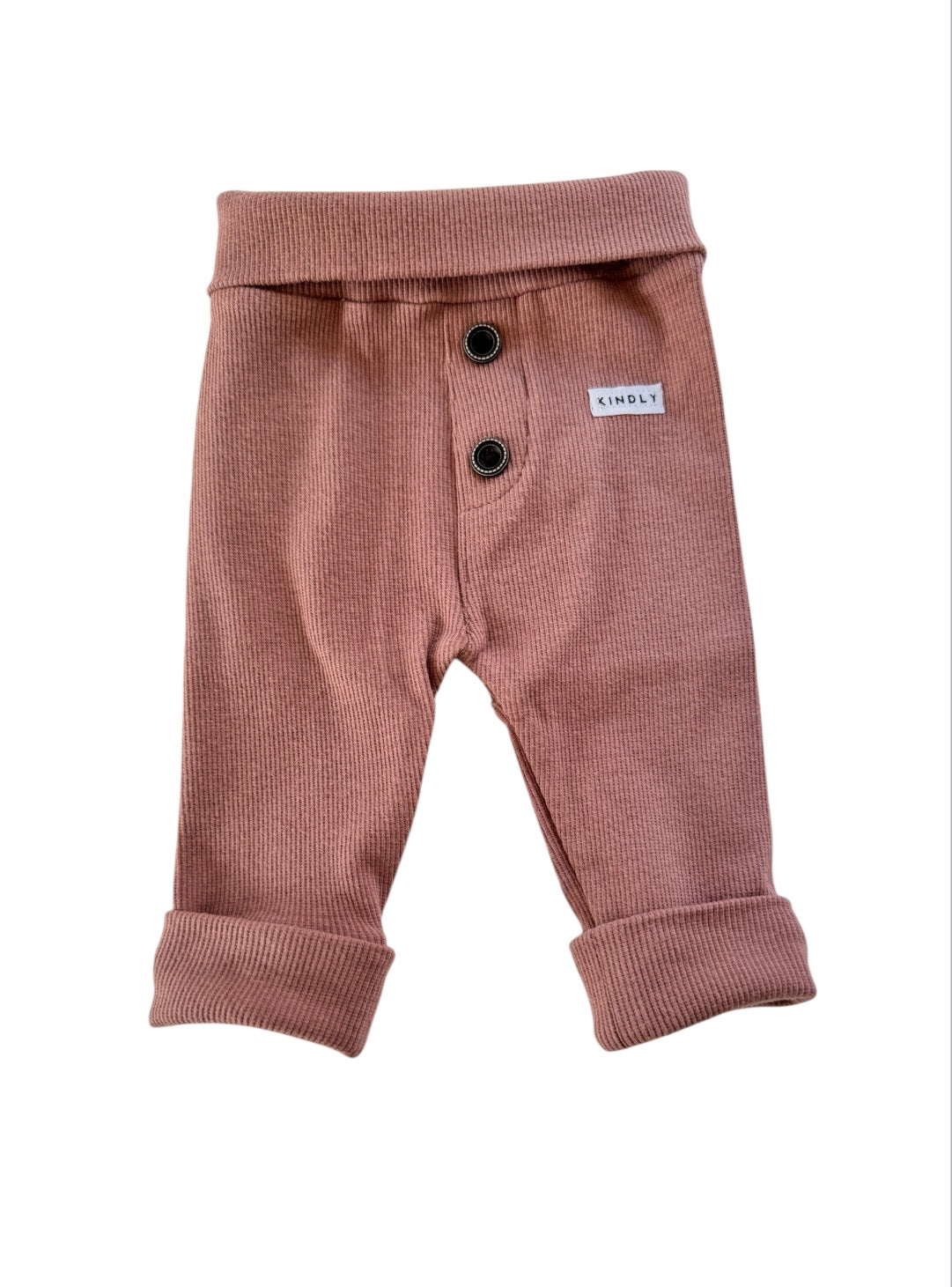 Claypot neutral gender ribbed baby leggings