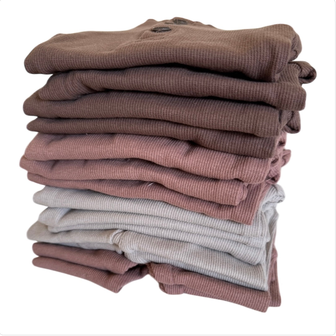 Claypot neutral gender ribbed baby leggings